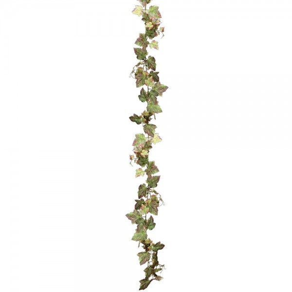 Weinblattgirlande Auslese rot-grün, 160 cm
