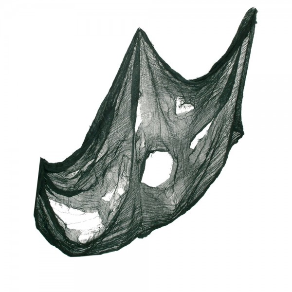 Lumpengewebe schwarz, 76 x 297 cm
