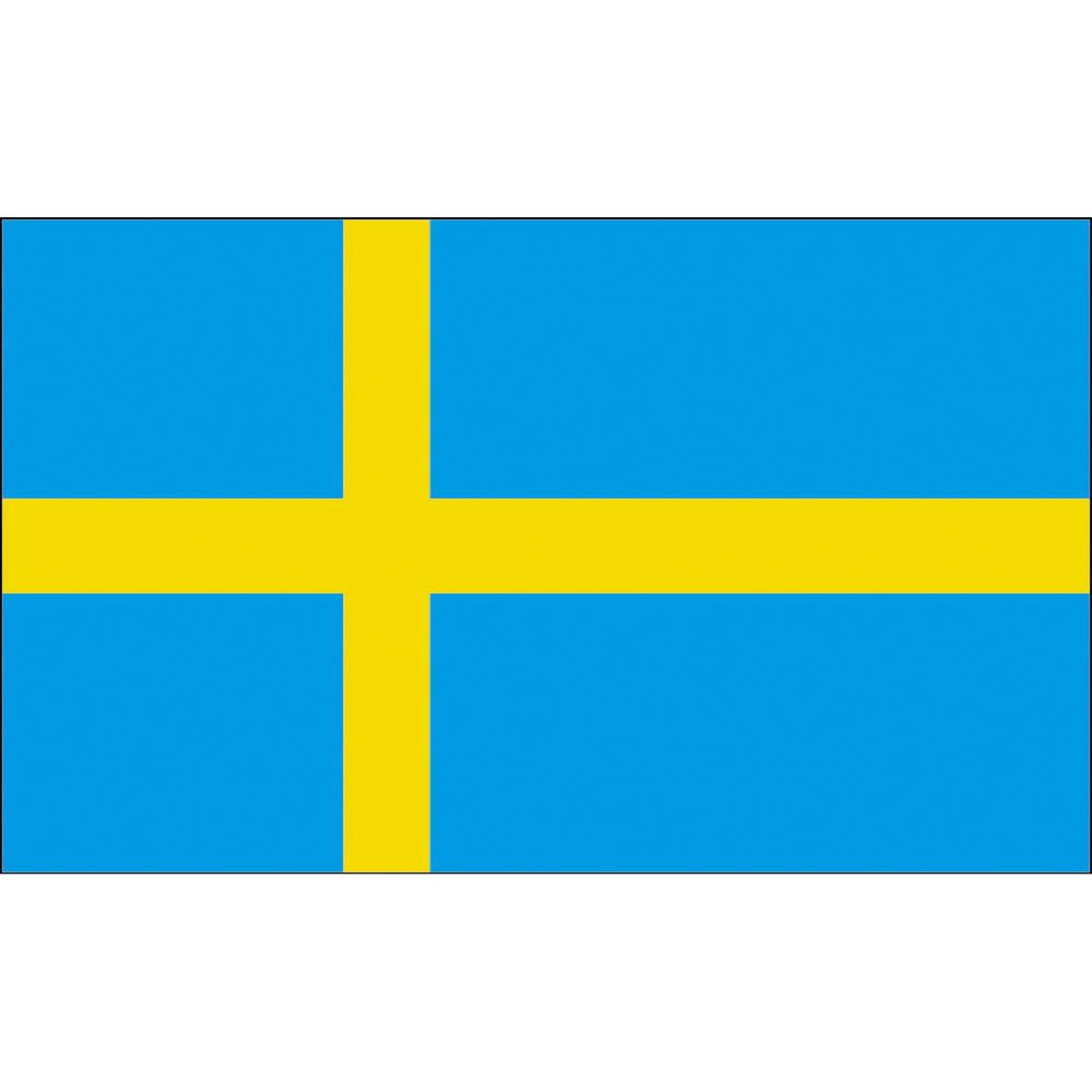 Landesfahne Flagge aus Stoff Schweden 90 x 150 cm Sweden Nationalflagge 
