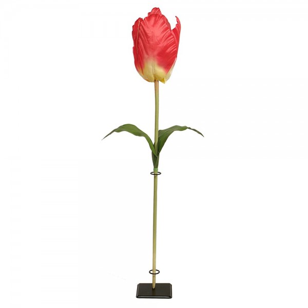 Tulpe XL Blume rot, 135 cm, Ø 20 cm