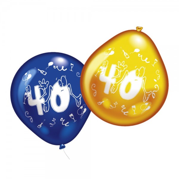 Luftballons mit Zahlen Zahl 40 75-85 cm Umfang