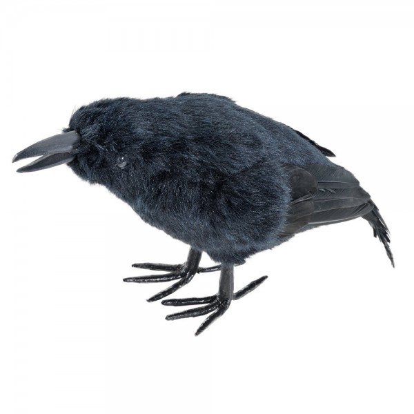 Krähe schwarz, 35 x 18 cm