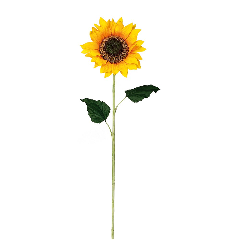 künstlich !! 5 Blätter L35cm/ Ø25cm Sonnenblumenstrauß mit 6 Blüten 