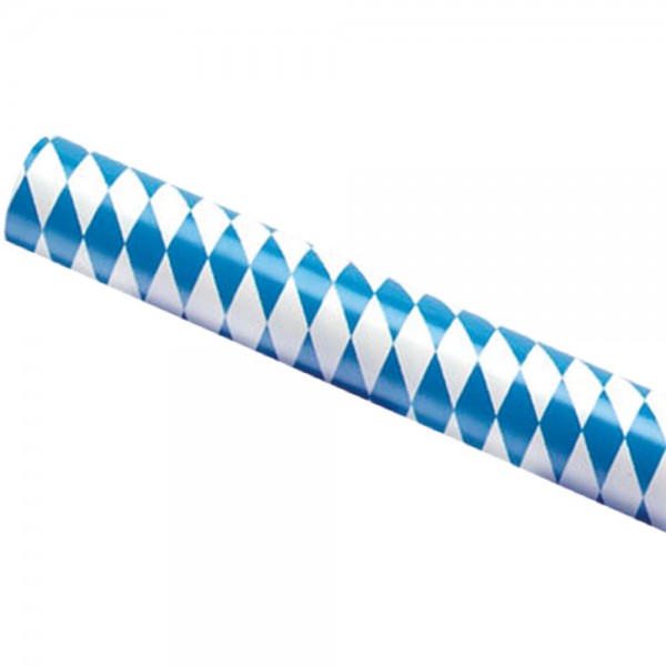 Folie Rautendruck Bayern blau-weiß, 135 cm breit